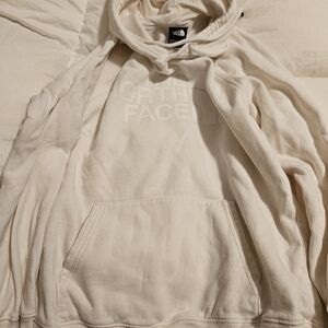 The North Face cream colored Hoodie Size Medium